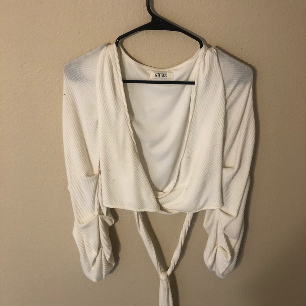 Long Sleeve Wrap Top